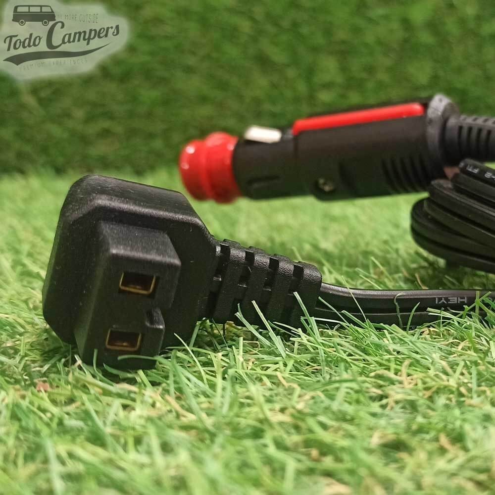 Cabo de ligação com tomada de isqueiro de 12/24 V do compressor de geleiras EZA.