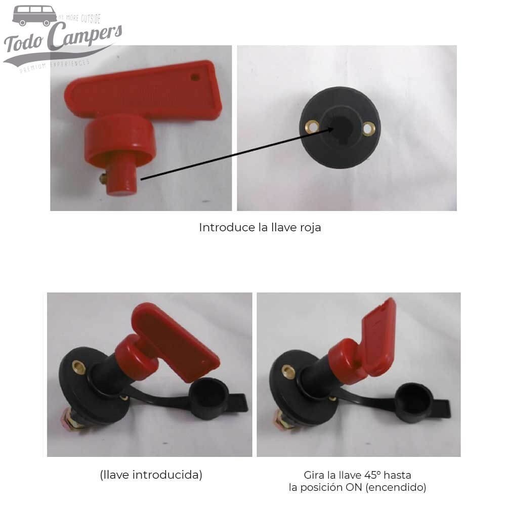 Instrucciones del Desconectador de baterías