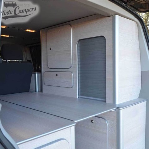 Kit Persiana enrollable Carbest para armarios - Gris