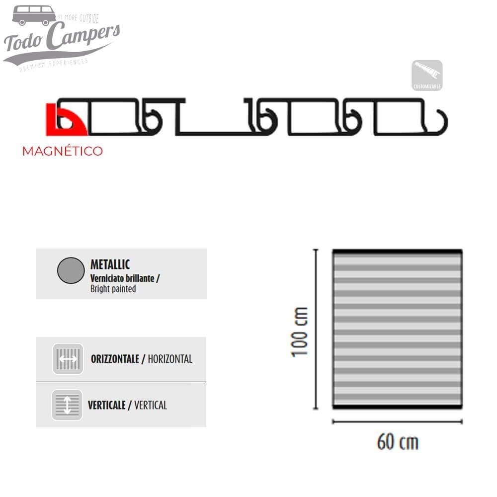 Características de la persiana enrollable con imán