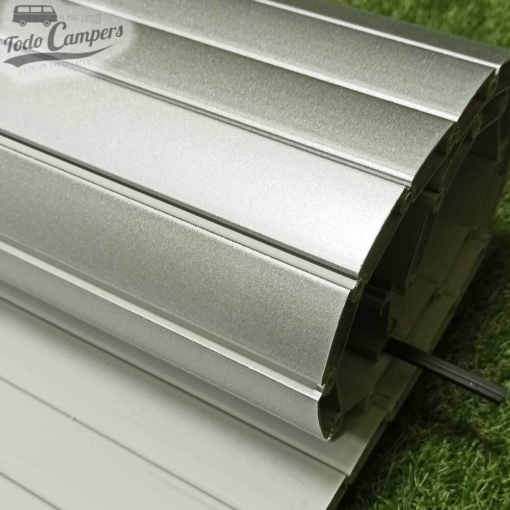 Persiana cor cinzento prata para fazer uma porta de correr