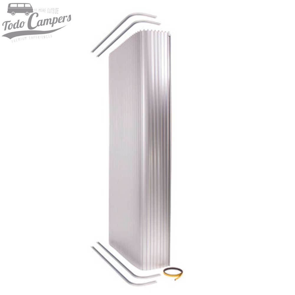 Kit Persiana enrolável Carbest para portas de casa de banho - Cinzento