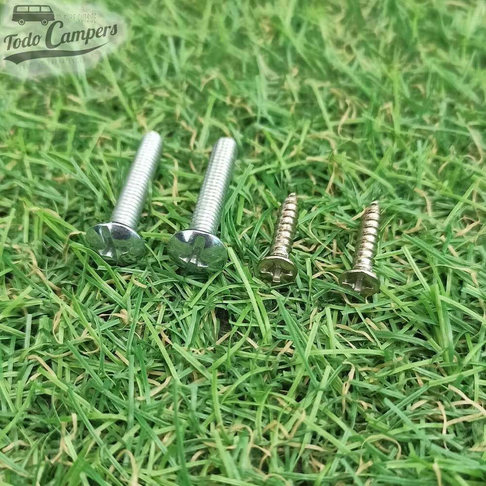 Tornillos del pestillo de plástico gris LKM-04