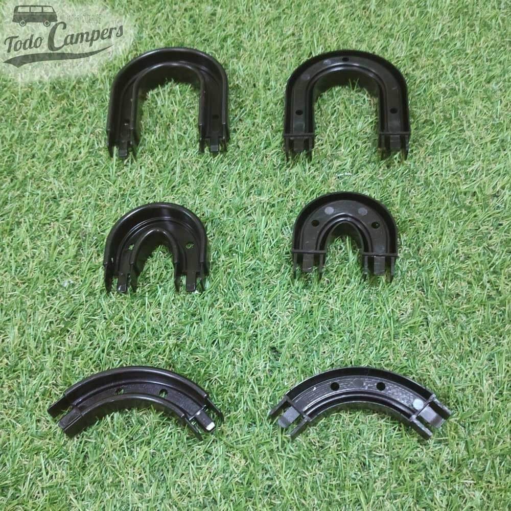 Guía Persiana enrollable en espiral para armarios - negro