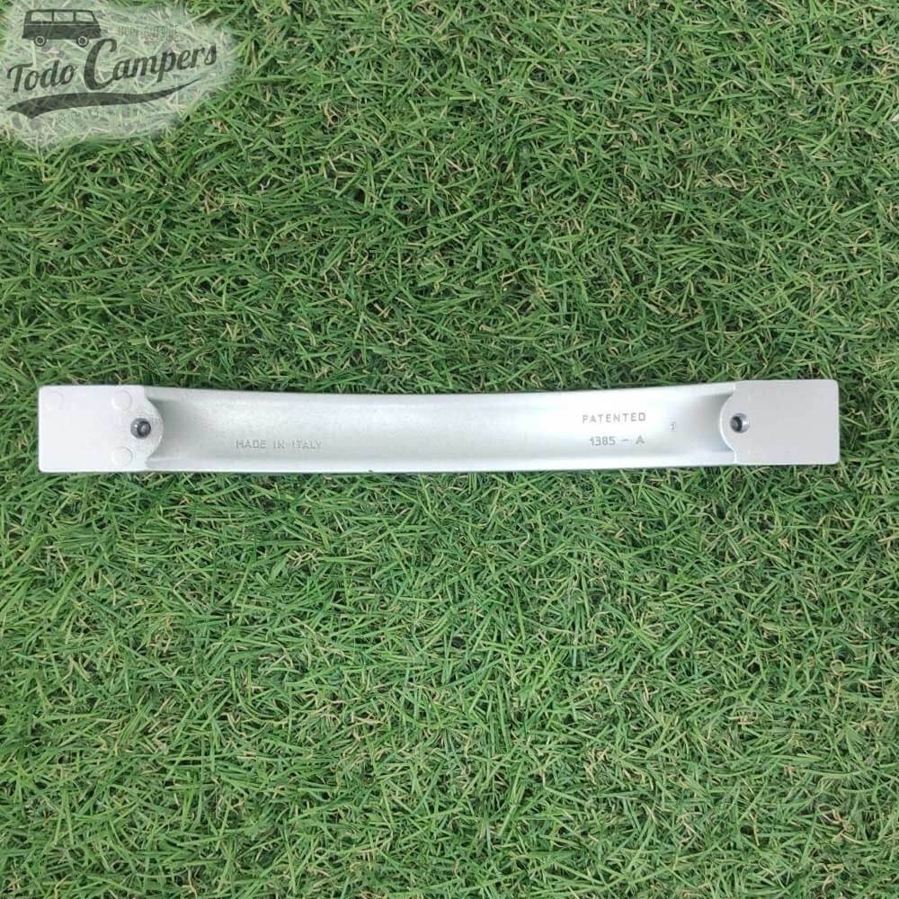 parte traseira do puxador metálico de 14 cm Prata mate