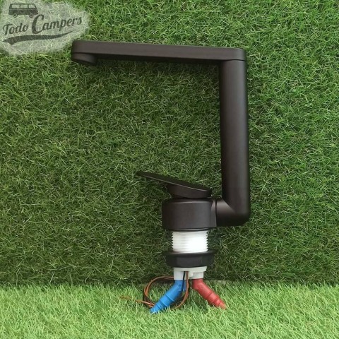 Grifo mezclador monomando giratorio y abatible RK Reich Twister S - Negro