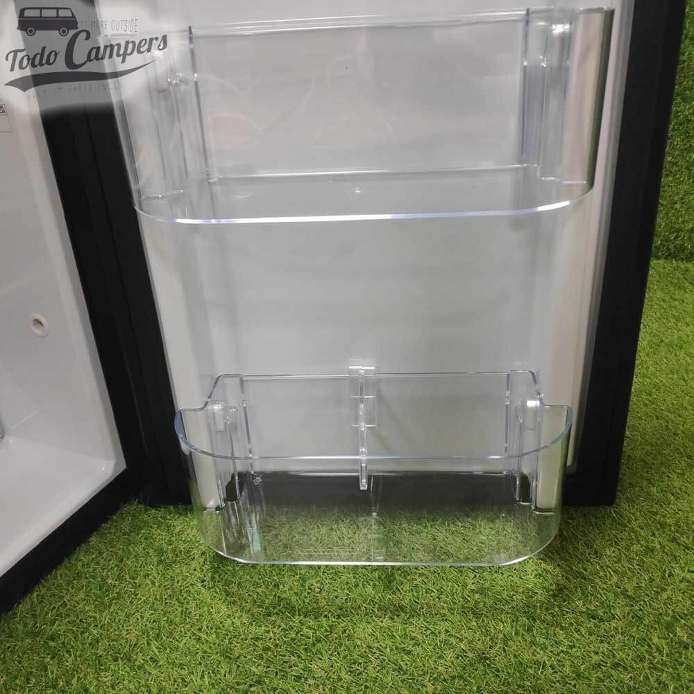 Portabotellas en la puerta del frigorífico de 70 litros