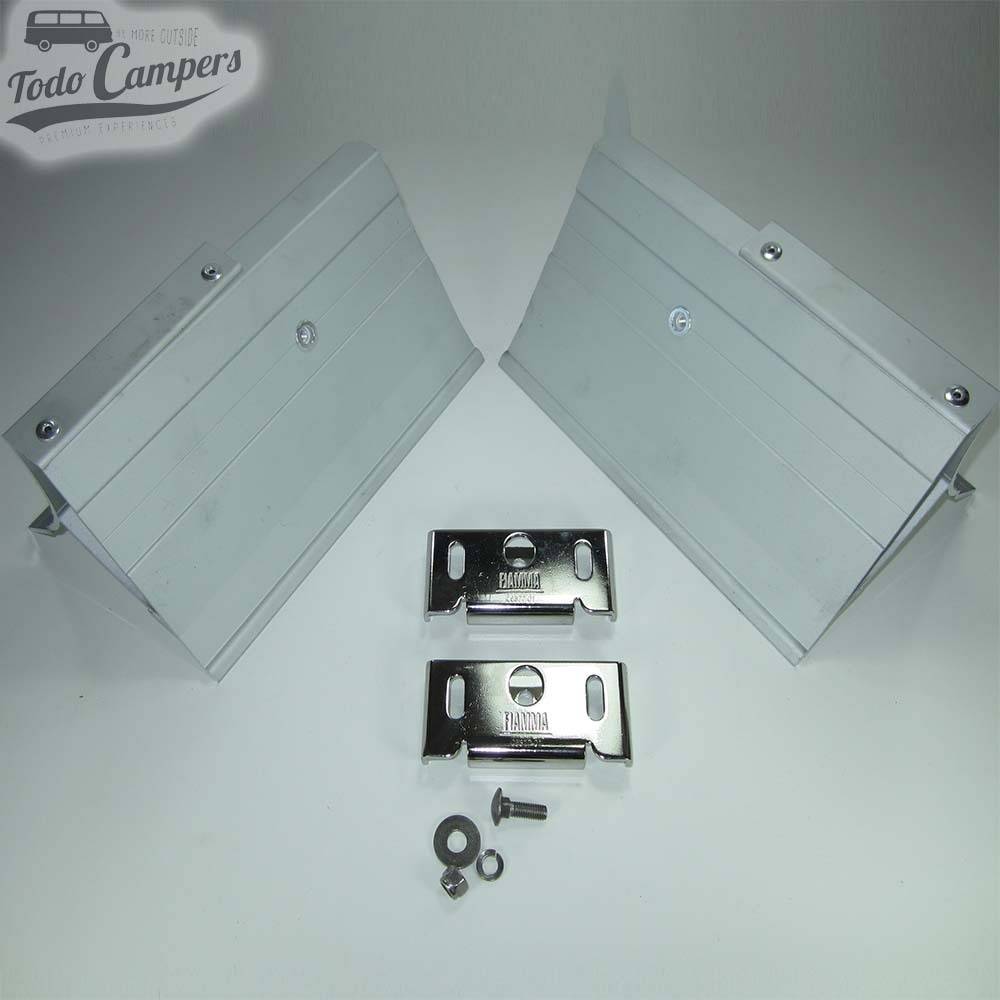 Chapas para montar o suporte para toldo Fiamma F45s para Volkswagen T5 e T6