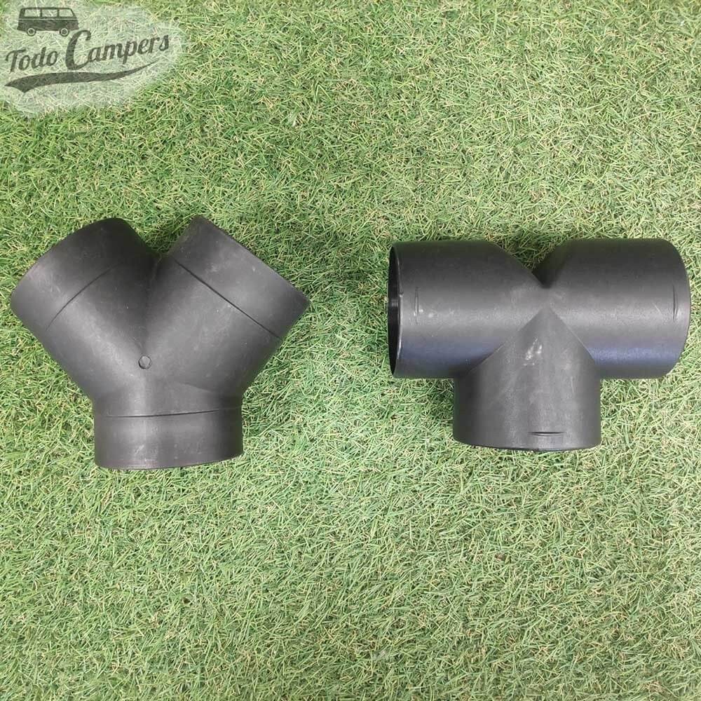 Y y T para tubos de 8 mm