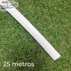 Orla em T semi-perfilada - Branco - 25 metros