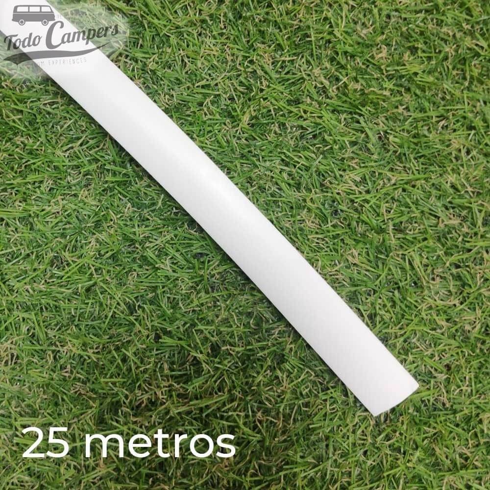 Orla em T semi-perfilada - Branco - 25 metros