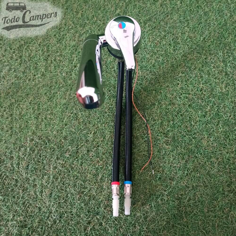 Grifo monomando mezclador de agua fría y caliente