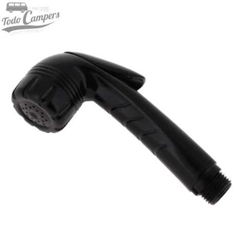 Alcachofa de ducha Comet Jenny con pulsador trigger - Negro