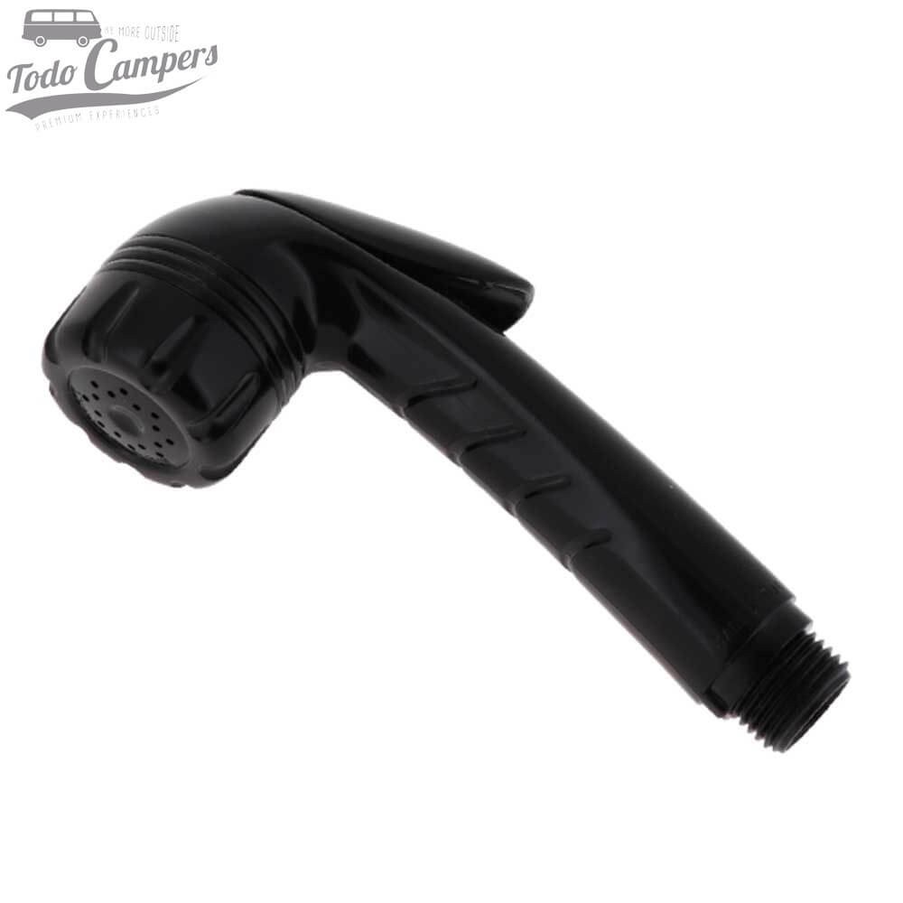Alcachofa de ducha Comet Jenny con pulsador trigger - Negro