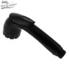 Ducha de mano Comet Jenny color negro con pulsador.