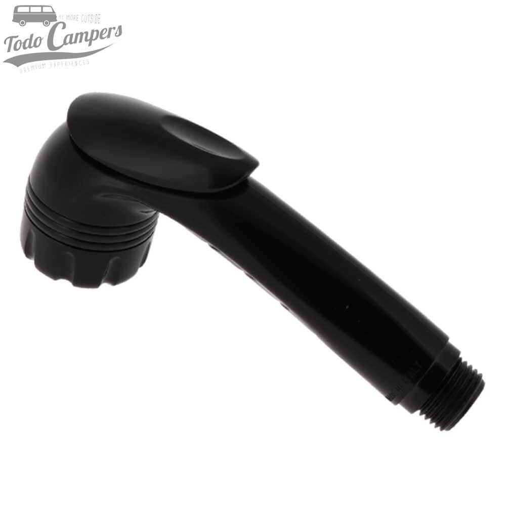 Ducha de mano Comet Jenny color negro con pulsador.