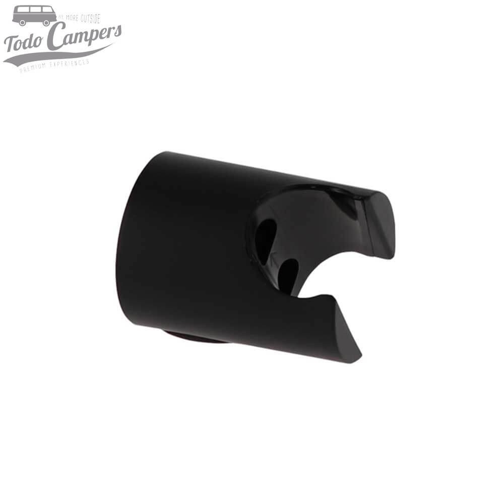 Soporte pequeño de ducha Comet para montaje en pared - Negro satinado