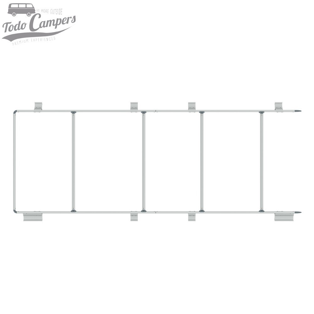 Estructura Barras portaequipajes Fiamma Roof Rail (Aluminio) con soportes para toldo