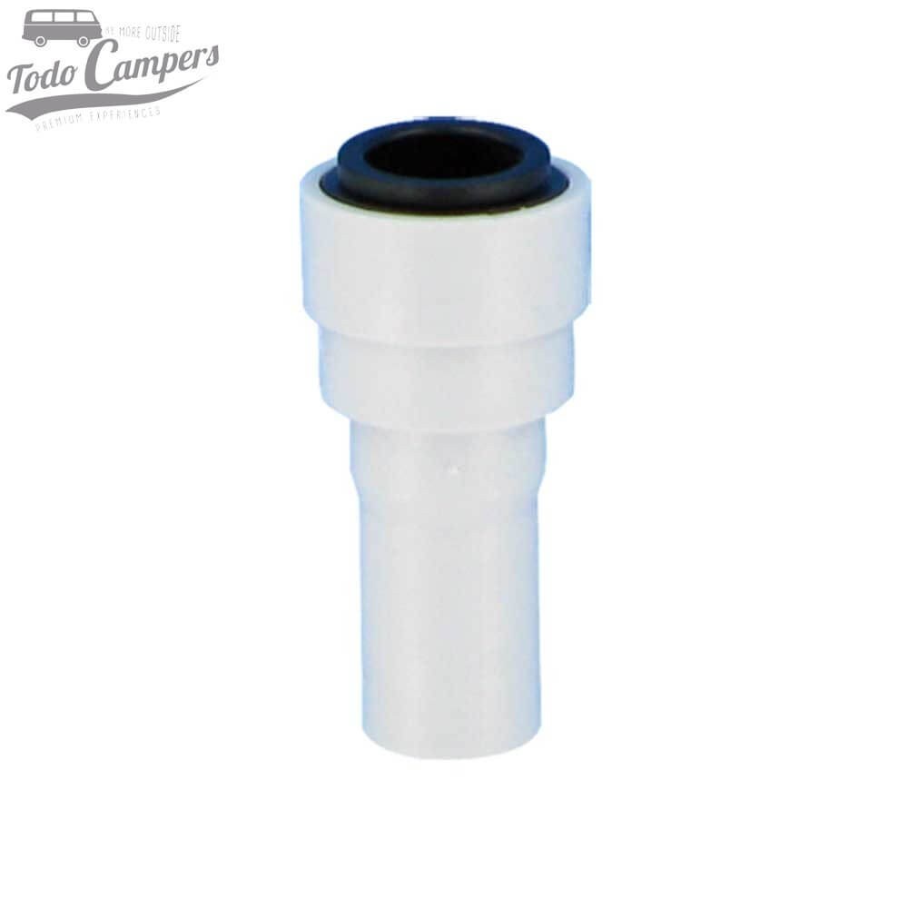 Conector recto de bomba sumergible o de paso a manguera 12 mm con conexión John Guest