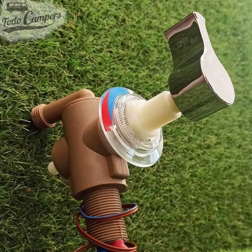 Torneira misturadora encastrada para bancada ou parede com microinterruptor automático de 12 V.