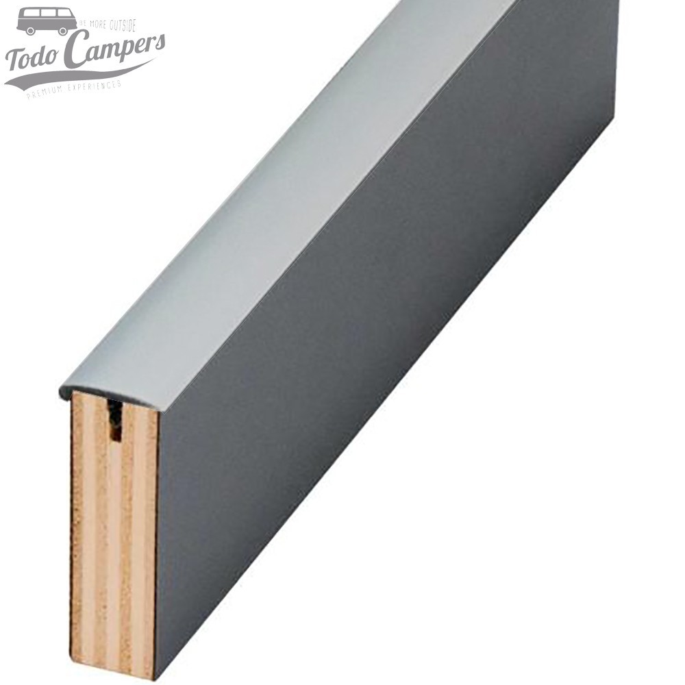 Canto en T semiperfilado - Gris Medio