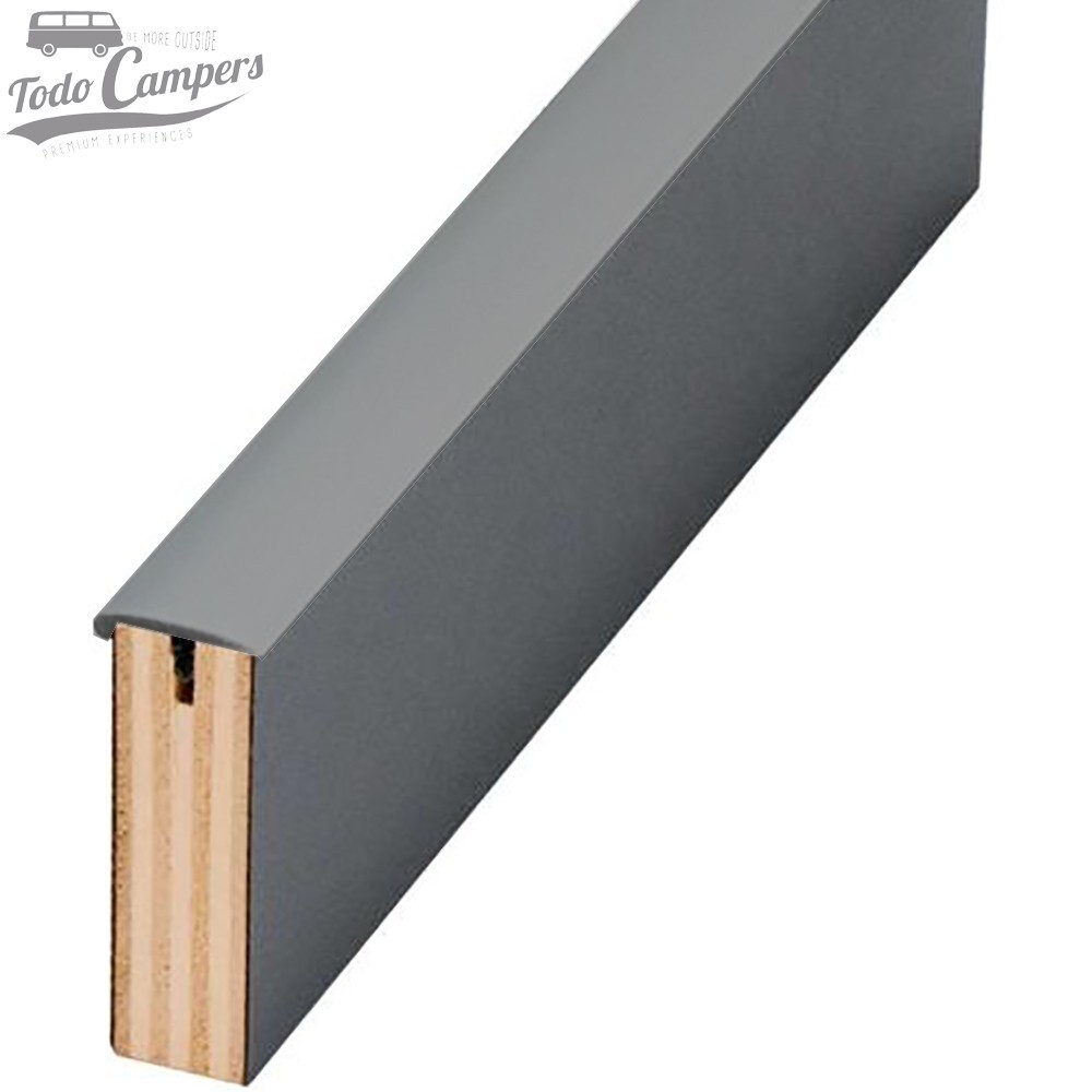 Canto en T semiperfilado - Gris Oscuro