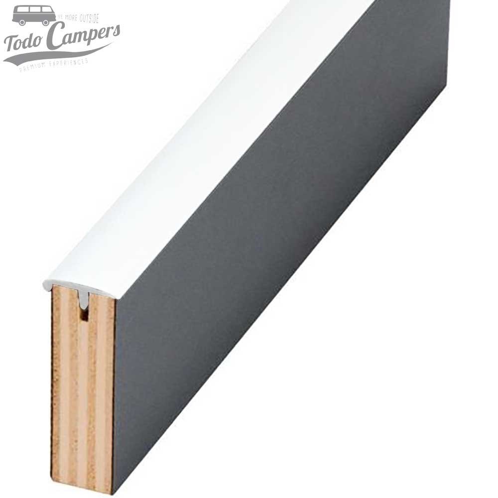 Canto en T semiperfilado - Blanco