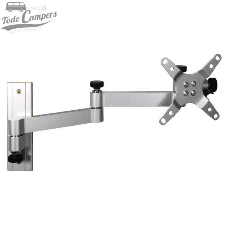 Soporte de TV articulado Carbest Wall Mount Holder XL para pantallas de 13 a 30 pulgadas con VESA 75 y 100 - Plata
