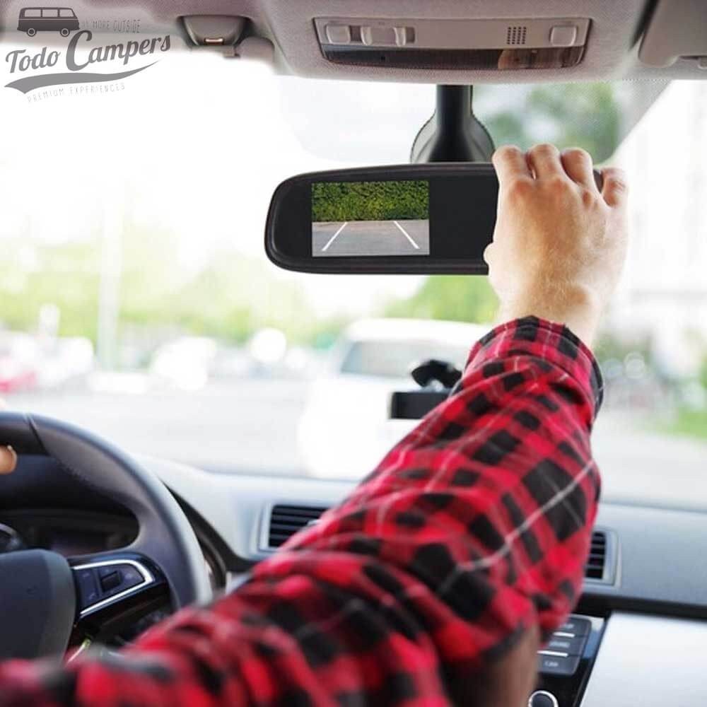 camara en retrovisor
