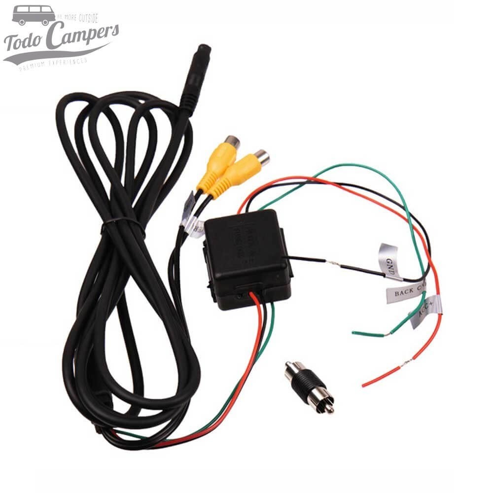 cables del monitor integrado en el espejo retrovisor