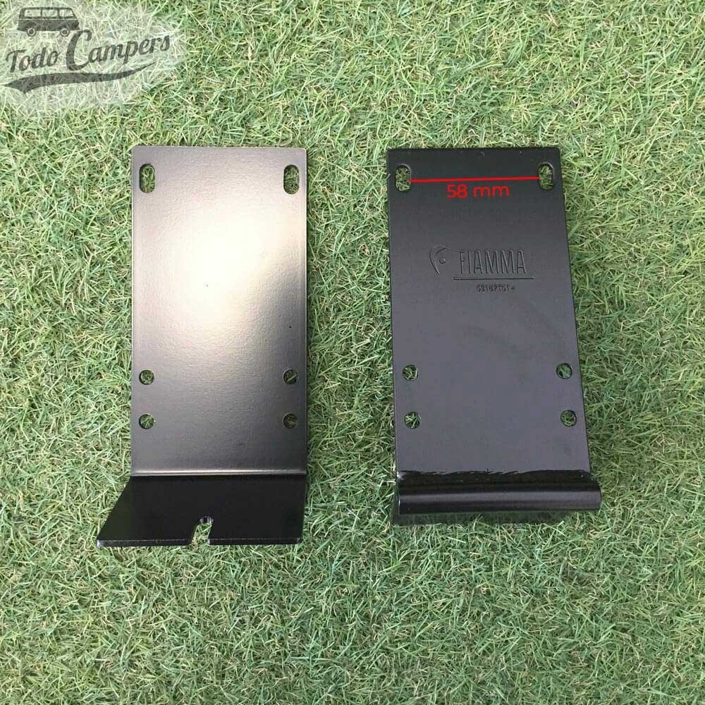 distancia entre tornillos del Soporte para toldo Fiamma F35 - Standard (baca)