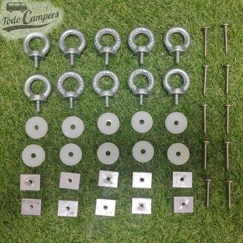 ganchos y accesorios del Fiamma Garage Bars