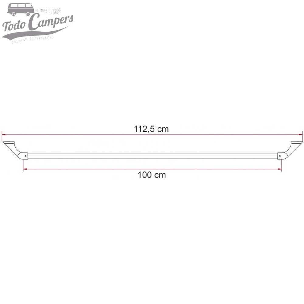 Medidas do Cabideiro Fiamma Carry-Rail