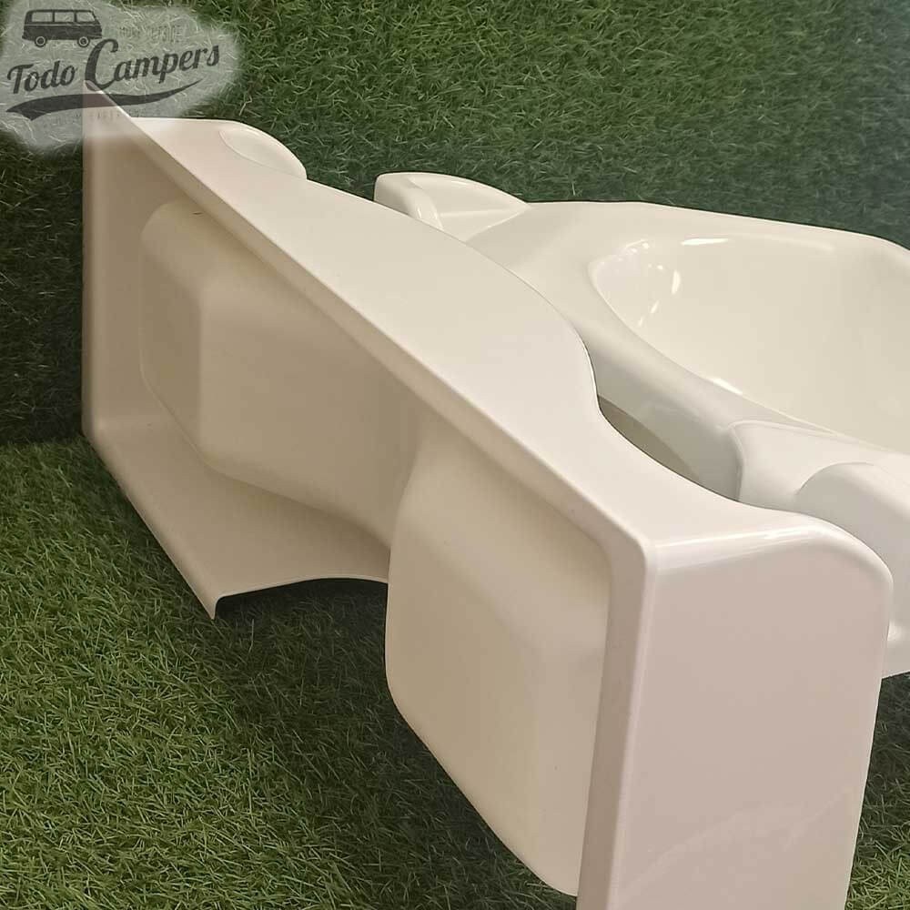 base del lavabo plegable por detrás