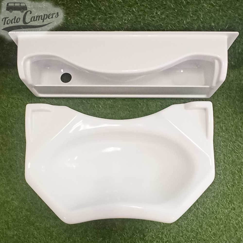 Lavabo extraíble + Base fijada en pared