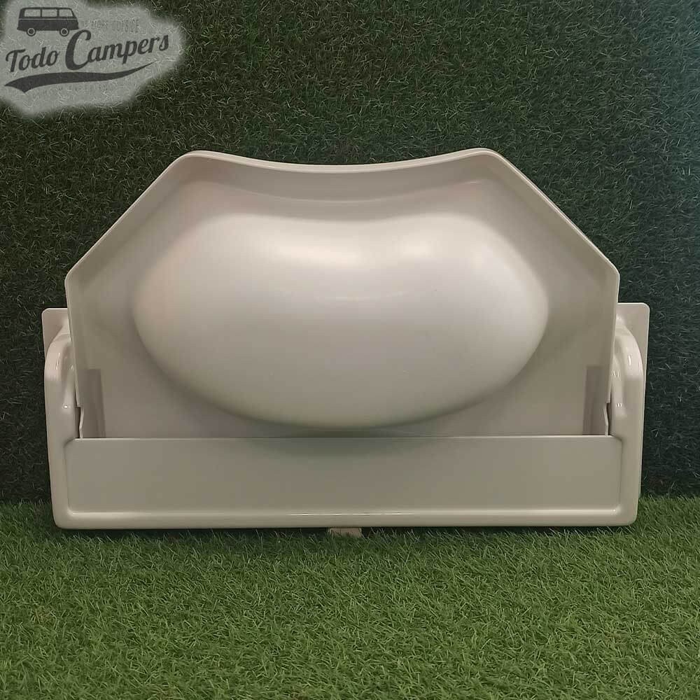 lavabo suspendido en posición de plegado