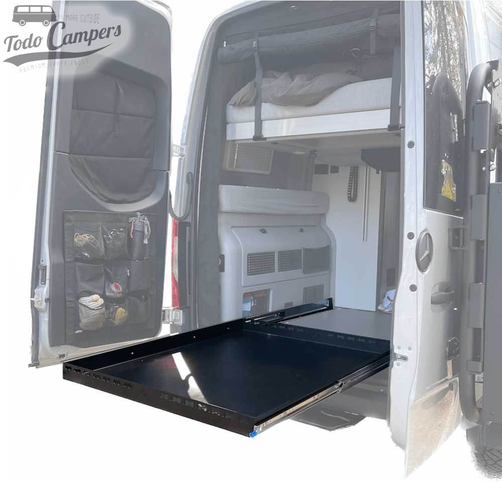 Par de calhas deslizantes para criar bandejas de garagem