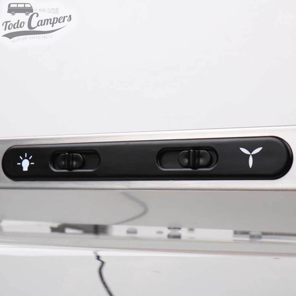 frontal do exaustor de 12V Carbest