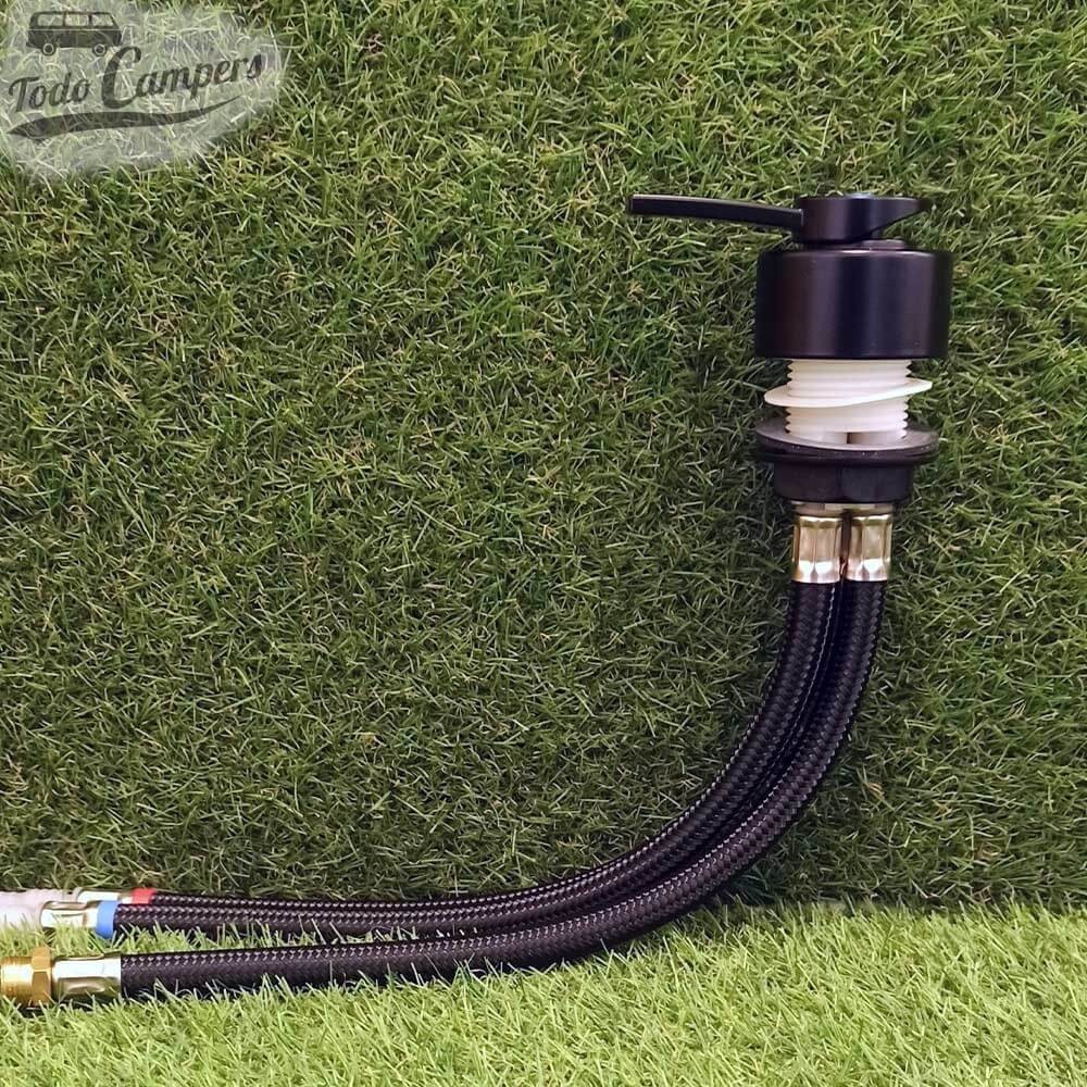 Torneira misturadora encastrada Comet Florenz Kompact - Preto brilhante