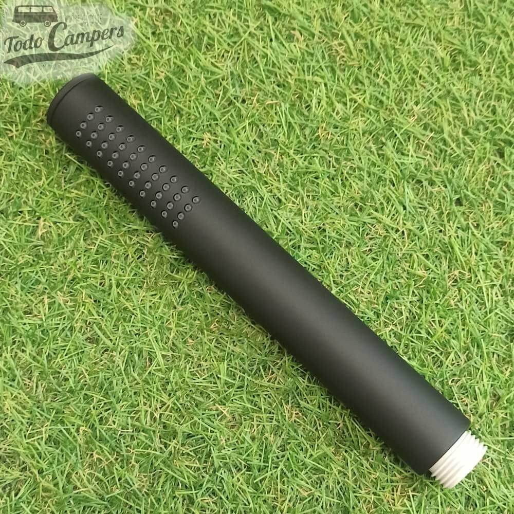 Cabezal de ducha de mano Comet Stilo color negro satinado.