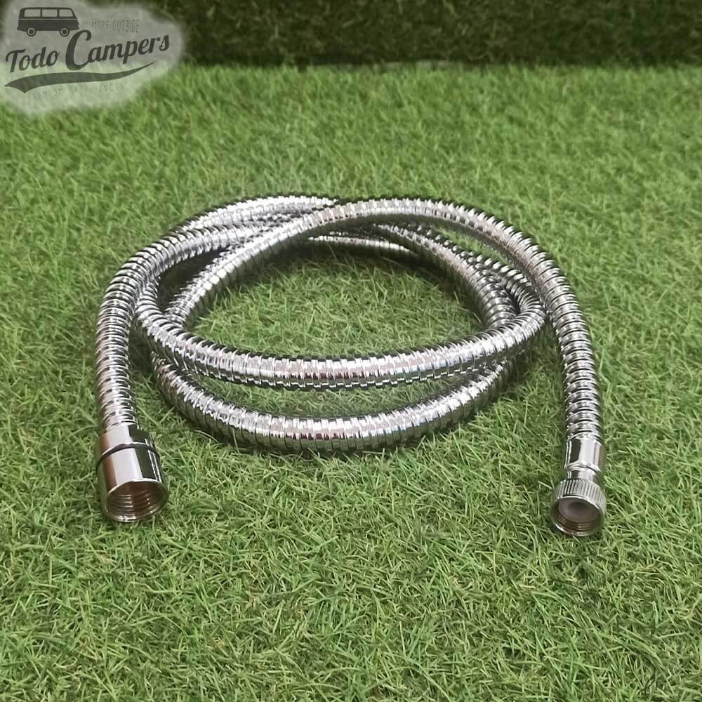 Latiguillo de ducha articulado de metal de 1,5 m.