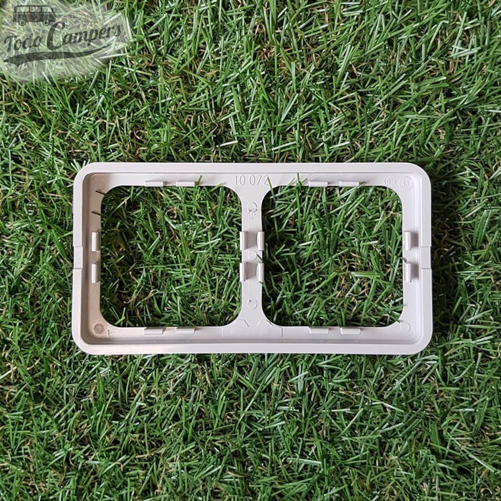 Marco doble color gris claro vista trasera