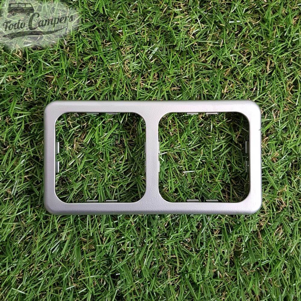 Marco doble color gris plata