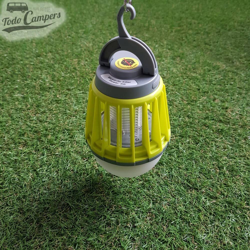 Lâmpada para se proteger dos mosquitos enquanto desfruta na sua caravana ou campervan