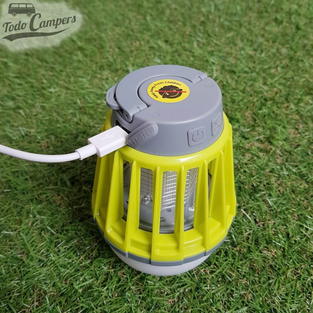 Lámpara anti-mosquitos con cargador USB