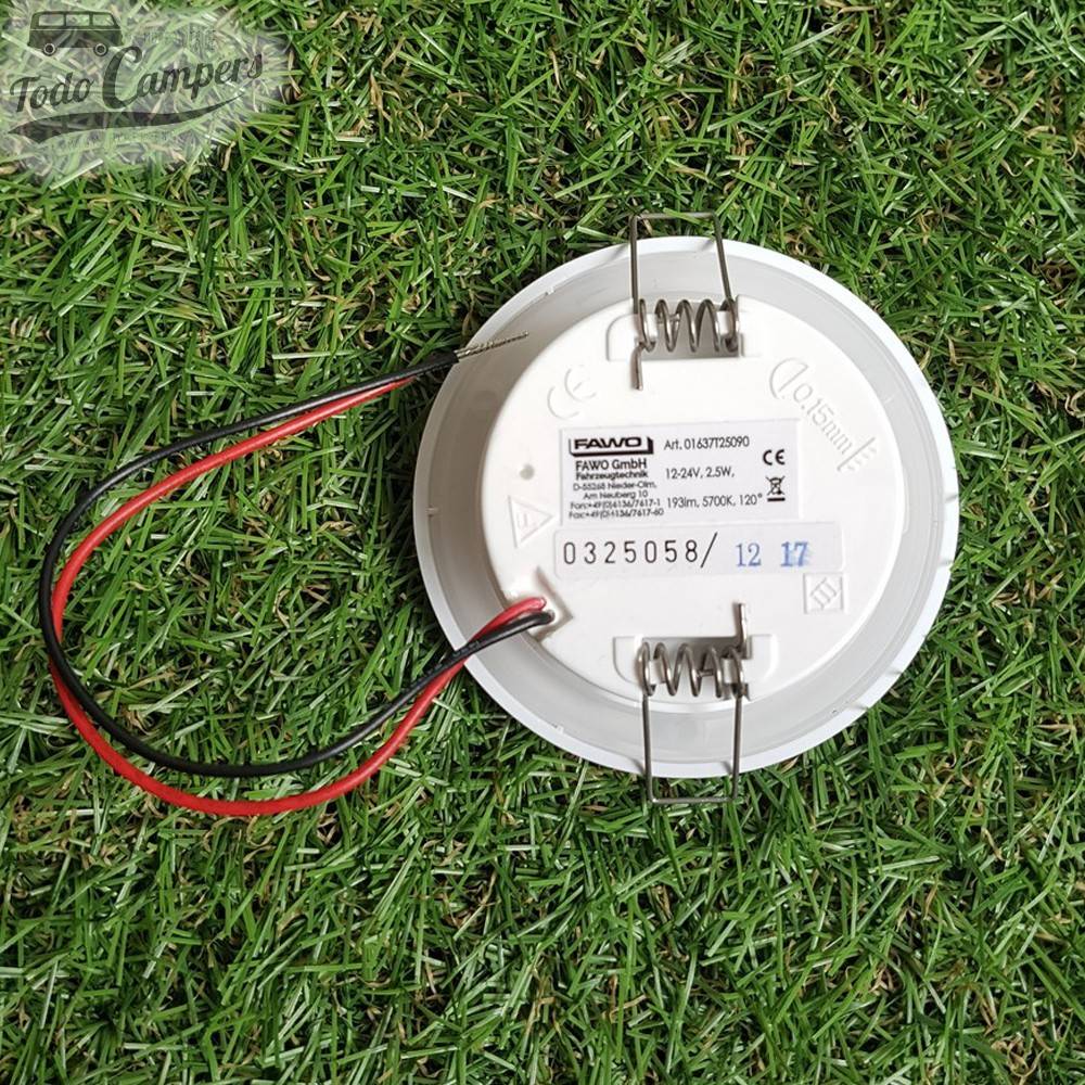 Foco encastrable Led táctil  vista trasera