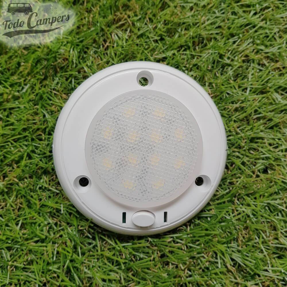 Aplique luminoso de superfície Led com Interruptor - vista traseira