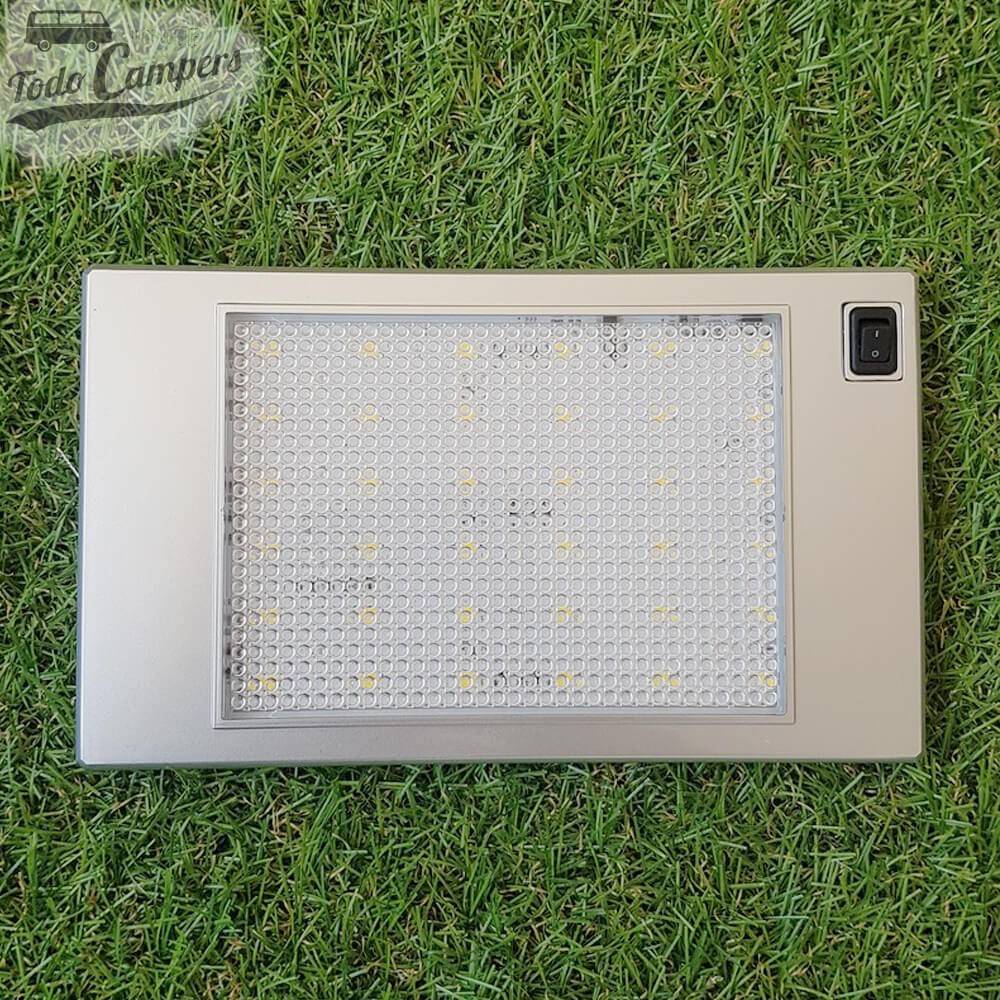 Aplique de superfície LED extra-fino com interruptor - 185 x 110 mm