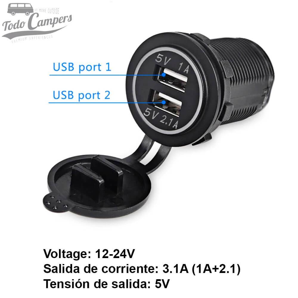 Información Puerto USB doble  Serie TC