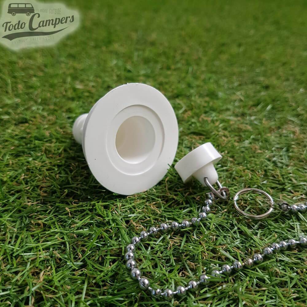 Válvula Direita - Saída 19 mm, Tipo B - tampa com corrente